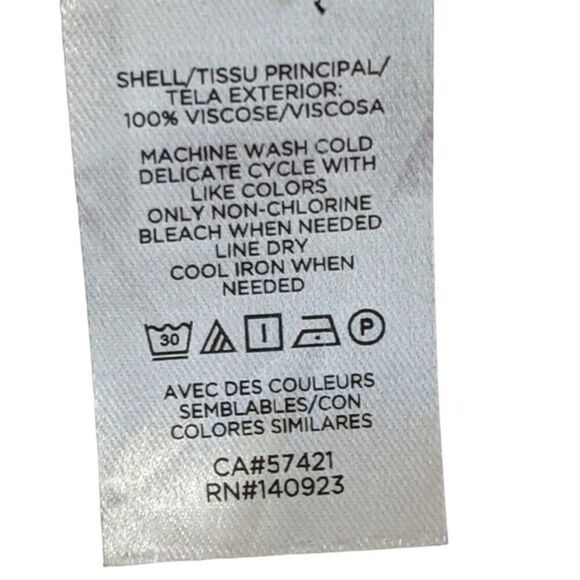 Loft LT garden split neck swing tiered ruffle dress long sleeve red blac… - Picture 8 of 10